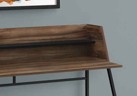 Computer Desk for Home Office with Marble Look and Storage Shelves HouseOfZazla