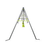 Xns081 Interesting Swingset With Plastic Safe Swing Set 440Lbs For Outdoor Playground For Age 3+ With Face To Face Without Tee - Lime Green