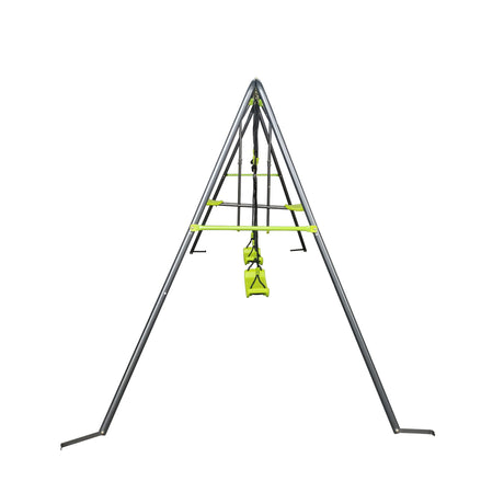 Xns081 Interesting Swingset With Plastic Safe Swing Set 440Lbs For Outdoor Playground For Age 3+ With Face To Face Without Tee - Lime Green HouseOfZazla