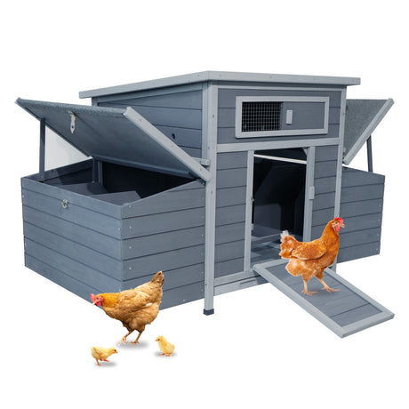 Large Chicken Coop Outdoor Hen House & Dual Nesting Boxes HouseOfZazla