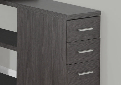 L-Shape Computer Desk with Storage Drawers HouseOfZazla
