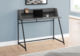 Computer Desk for Home Office with Marble Look and Storage Shelves