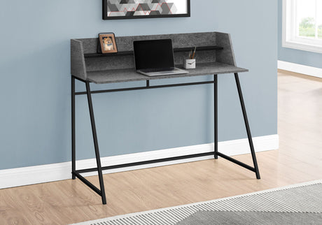 Computer Desk for Home Office with Marble Look and Storage Shelves HouseOfZazla