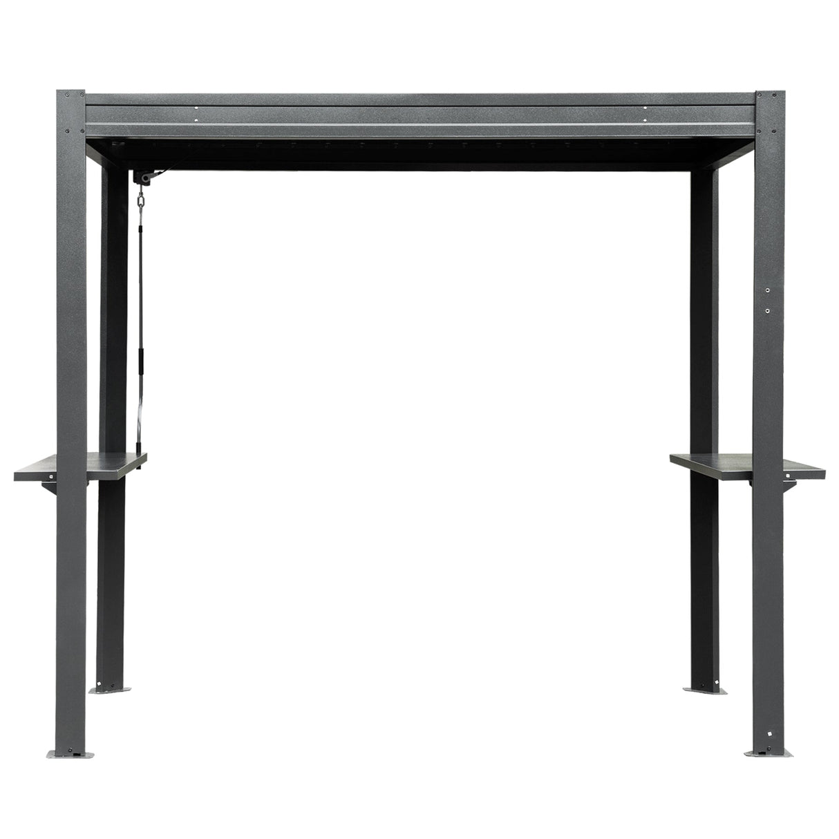8x5 Ft Grill Louvered Pergola for Outdoor Grill