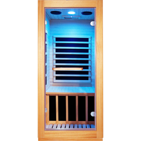 infrared sauna room single room HouseOfZazla