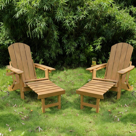 2-Piece All-Season Outdoor Lounge Chairs For Patio Leisure & Garden Relaxation Moments HouseOfZazla