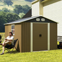 Campcraft 8x12 Ft Outdoor Metal Storage Shed HouseOfZazla
