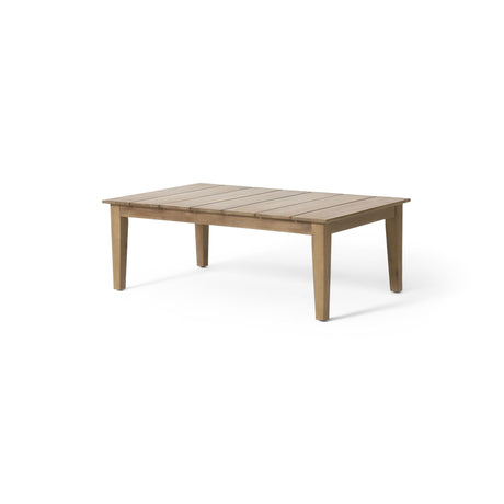 Outdoor Coffee Table With Slat Panel Top - Light Brown HouseOfZazla