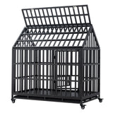 Heavy Duty Dog Crate Lockable Wheels
