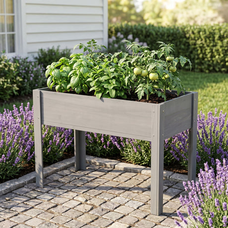 Raised Garden Bed With Legs, Elevated Planter Box For Outdoor Plants HouseOfZazla
