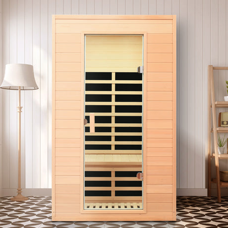 Hemlock Far Infrared Roof Embedded Indoor Sauna Room HouseOfZazla
