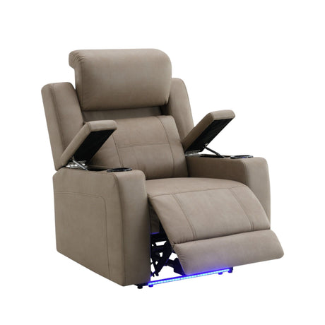 Lugo - Power Motion Recliner With Cup Holder - Camel HouseOfZazla