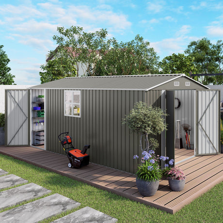 Outdoor Storage Shed With Lockable Doors HouseOfZazla