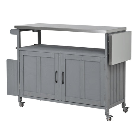 Foldable Outdoor Kitchen Island Patio Mobile Kitchen Cart HouseOfZazla