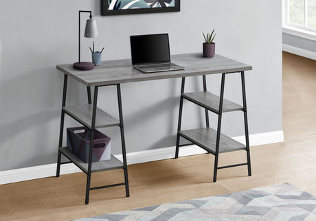 Computer Desk For Home Office, Storage Shelves, Industrial Design HouseOfZazla