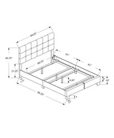 Transitional Upholstered Bed Frame