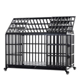 Heavy Duty Dog Crate Lockable Wheels