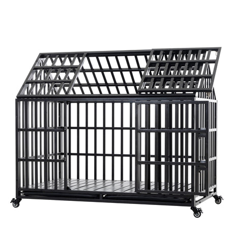 Heavy Duty Dog Crate Lockable Wheels HouseOfZazla