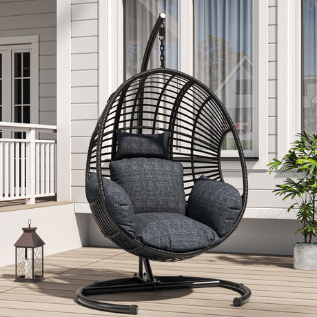 42 Extra Wide U-Base Hanging Egg Chair with Cushion HouseOfZazla