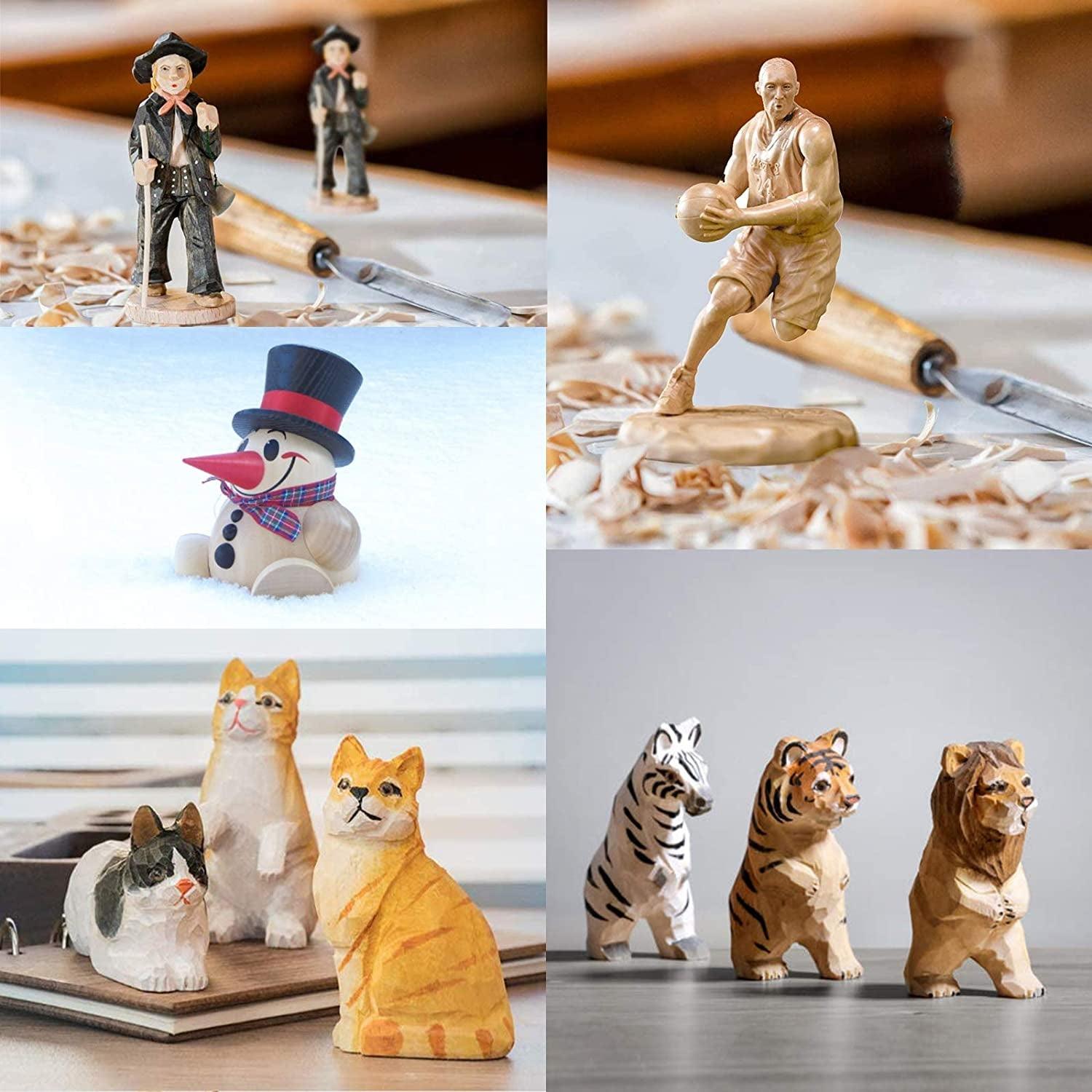 7Pcs Basswood Carving Blocks, Whittling Blocks for Craft, Carving Wood for Beginner to Expert WoodArtSupply