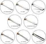 (8-Piece) Professional Wood Turning Chisel Lathe Chisel Set with 3 Gouge Tools, 2 Skew, 1 Spear Point, 1 Parting and 1 Round Nose For Wood Job FlixGrdy
