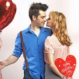 8 Pieces Wooden Hearts Cutouts Unfinished Blank Slice Valentine Hanging DIY Love Holiday 11 X 11 Inch WoodArtSupply