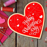 8 Pieces Wooden Hearts Cutouts Unfinished Blank Slice Valentine Hanging DIY Love Holiday 11 X 11 Inch WoodArtSupply