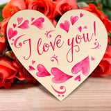 8 Pieces Wooden Hearts Cutouts Unfinished Blank Slice Valentine Hanging DIY Love Holiday 11 X 11 Inch WoodArtSupply