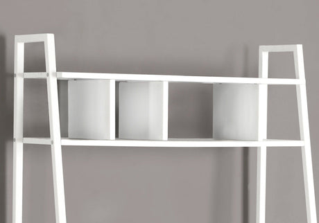 Computer Desk for Home Office, Laptop & Storage Shelves - White HouseOfZazla