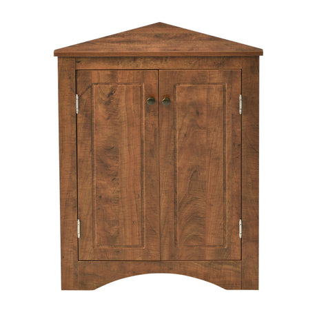 Triangle Bathroom Storage Cabinet With Adjustable Shelves, Freestanding Floor Cabinet For Home Kitchen HouseOfZazla