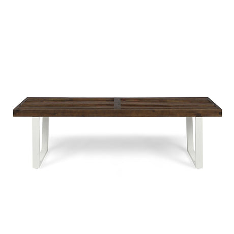 Intrinsic Outdoor Dining Bench With Slat Top HouseOfZazla