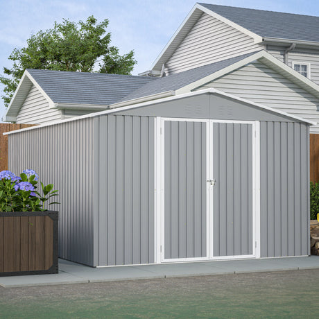 10 x 12 ft. Outdoor Storage Shed with Floor Frame Kit HouseOfZazla