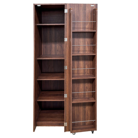 Freestanding Buffet Cupboards Sideboard With Doors & Shelves, Kitchen Pantry Storage Cabinet - Walnut HouseOfZazla
