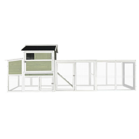 Wooden Chicken Coop, Large Outdoor Hen House with Run and Nesting Box HouseOfZazla