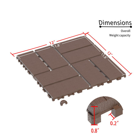 Interlocking Deck Tiles, 44 Pack HouseOfZazla