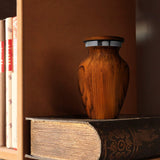 Small Keepsake Cremation Urn for Human Ashes with Wood Grain Finish Choose from 4 Unique Woodgrains Mini Metal Sharing Personal Funeral Urn for Pet or Human Ashes (South American Rosewood) KC KATIE COLLECTION BY URNSELLER