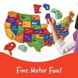 Learning Resources Magnetic US Map Puzzle - 44 Pieces, Puzzles for Kids Ages 4+, US Map for Kids Learning, Geography for Kids,Kindergartner Learning Toys Learning Resources