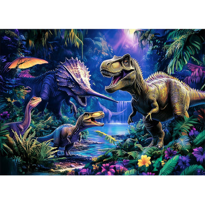 CEOVR Diamond Art Kits for Adults, Dinosaur Diamond Painting Dots 5D Full Drill DIY Gem Art for Beginner, Adult Crafts Kits Wall Decor for Home Office 12x16in