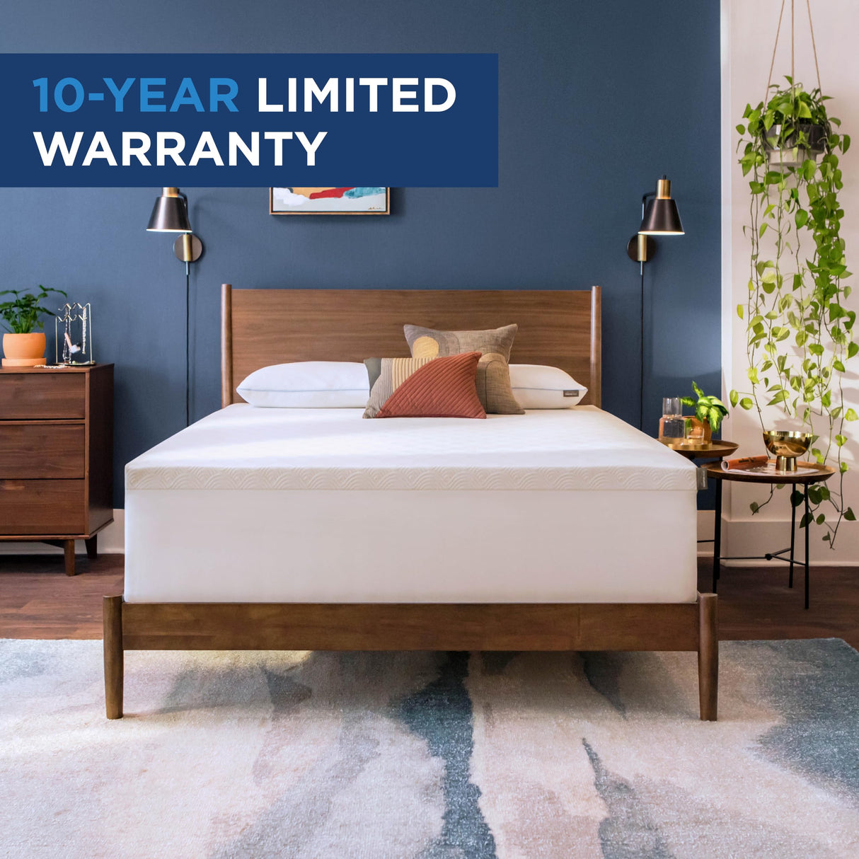 Tempur-Cloud 2-Inch Mattress Topper, King,White Tempur-Pedic