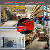 JD Trading 8-Drawer Rolling Tool Chest 2 in 1 High Capacity Tool Box Detachable Organizer Tool Storage Cabinet with 4 Wheels & Lockable Lined Drawers for Garage Warehouse Workshop (Red) JD Trading
