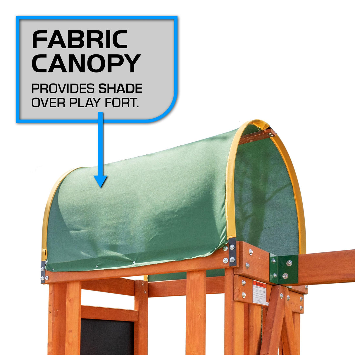 TSC North Star Wooden Swing Set with LED Swings and 6ft Slide Sportspower