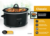 Crock-Pot 4-Quart Manual Slow Cooker, Black Crock-Pot