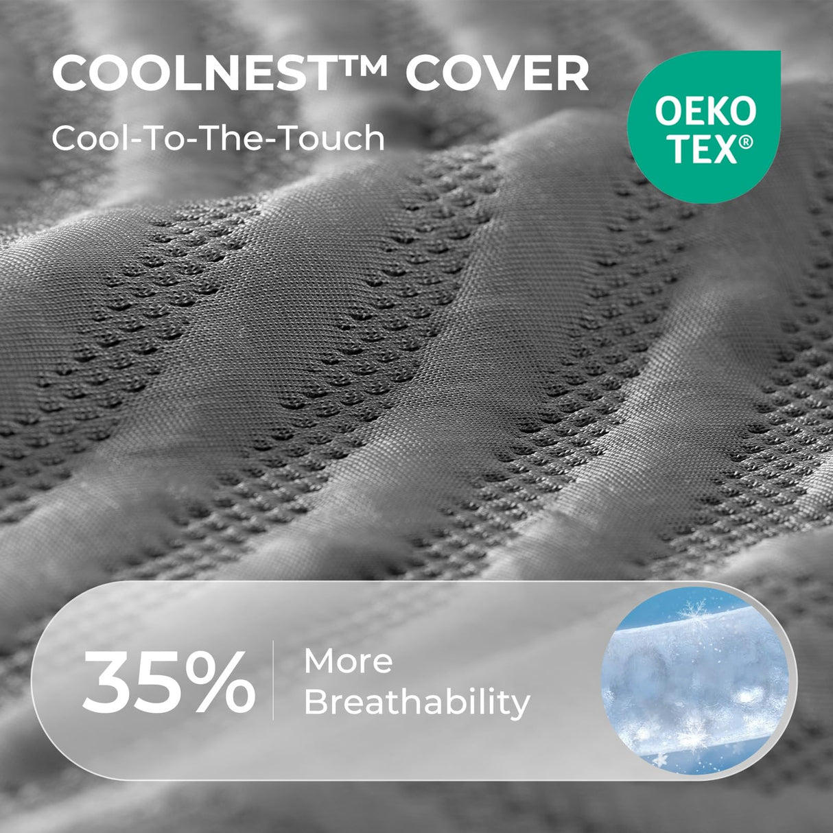 Sweetnight 16 Inch Queen Size Mattress, Cooling Gel Queen Size Foam Mattress for Cool Night Sleep, 5-Zone Ergo Support for Pressure Relief, Medium Firm, CertiPUR-US Certified Sweetnight