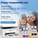 Ankink 502 T502 Ink Refill Bottles Replacement for Epson Ecotank ET 2850 ET-2760 ET-4760 ET 2750 ET-3760 ET-15000 ET-4850 ET-3710 ET-3850 ET-3750 ET-3830 ST-4000 ST-2000 Printer (3BK C M Y) Ankink