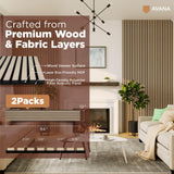 Avana Acoustic Wood Wall Panels – White Oak Acoustic Panels Set of 2 – Wall Panels For Interior Wall Decor for Homes, Offices, Studios – Aesthetically Pleasing Design Wood Panels For Wall Avana