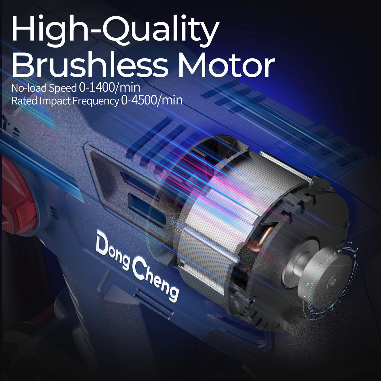 DongCheng 20V Max Brushless Rotary Hammer Drill Kit,4.0Ah Battery & Charger,7/8" SDS-Plus,2.1J Impact Energy, Cordless Demolition drill for Concrete1400RPM, 4 Application Modes,360° Adjustable Handle Dong Cheng