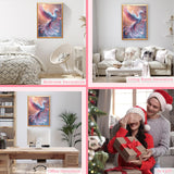 MAXBYE Phoenix Bird Diamonds Painting Kits for Adults, Diamond Art Painting for Adults Beginners, 5D DIY Crystal Gem Art Painting with Diamonds Arts for Wall Decor 12x16in, White Bird with Blue Wings MAXBYE