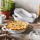 STAUB Ceramics Bakeware-Pie-Pans Dish, 9-inch, White STAUB