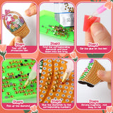 Saillong 20 Pcs Tulip Diamond Painting Magnets Spring Diamond Art Magnets Kits Refrigerator Magnetic Stickers for Fridge Home Adults DIY Crafts Saillong