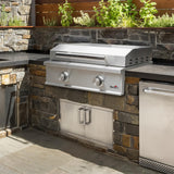 Stanbroil 28-Inch Premium Built-In Natural Gas Griddle for Outdoor Kitchen Grill, Durable Stainless Steel 2-Burner Flat Top Grill with Lid for BBQ Island, 34,000 BTUs Stanbroil